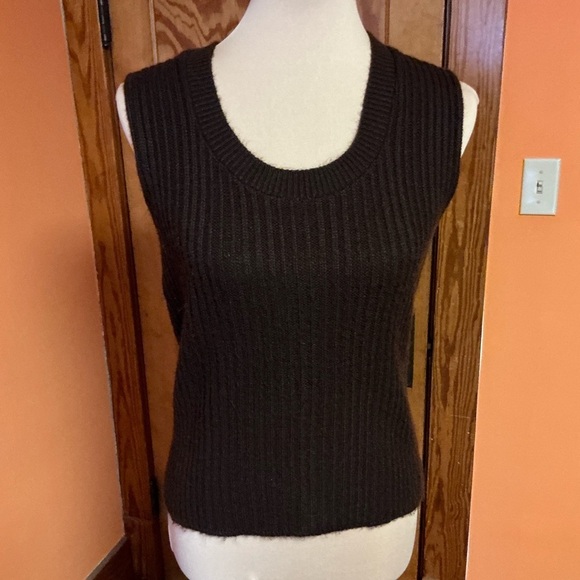 Vintage 70s brown sweater vest - Picture 4 of 8